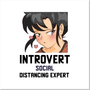 Introvert Social Distancing Expert Posters and Art